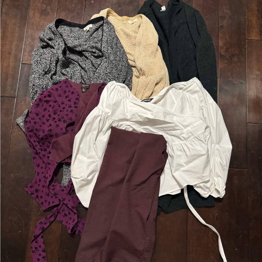 Bundle of clothes from express, Anthro, Target